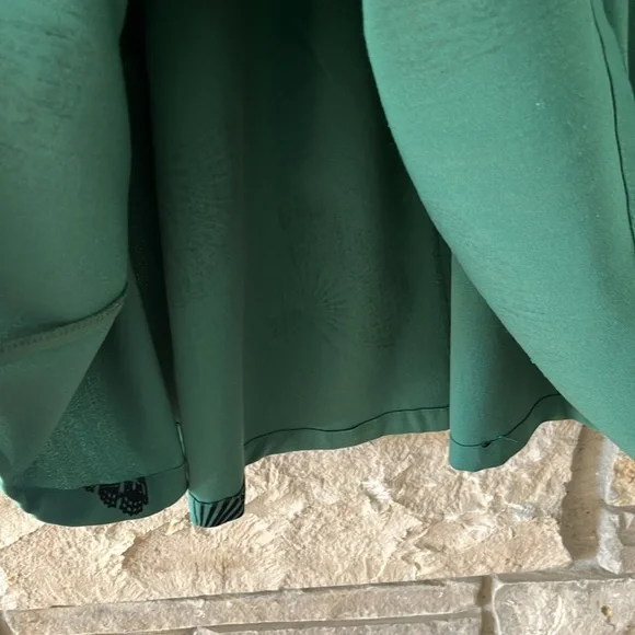 Bettie Page Las Vegas Vintage Inspired A-line Green Skirt Size Medium - Picture 11 of 16